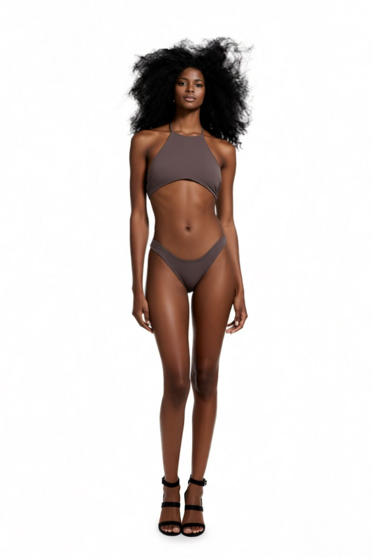 MATTE BRONZE KINI TOP